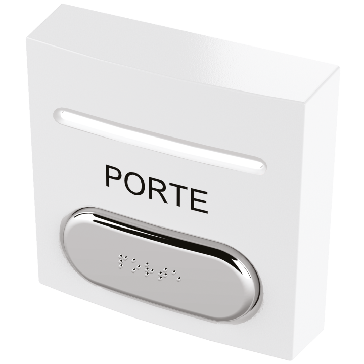 Bouton Pousso Ab No+Nc+Led Rouge Et Verte Buzzer Et Braille