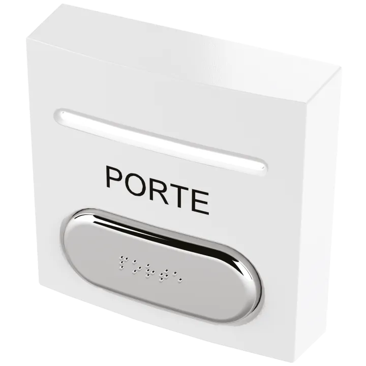 Bouton Pousso Ab No+Nc+Led Rouge Et Verte Buzzer Et Braille