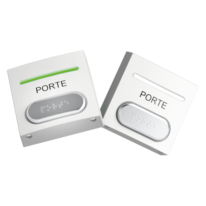 Bouton Pousso Ab No+Nc+Led Rouge Et Verte Buzzer Et Braille