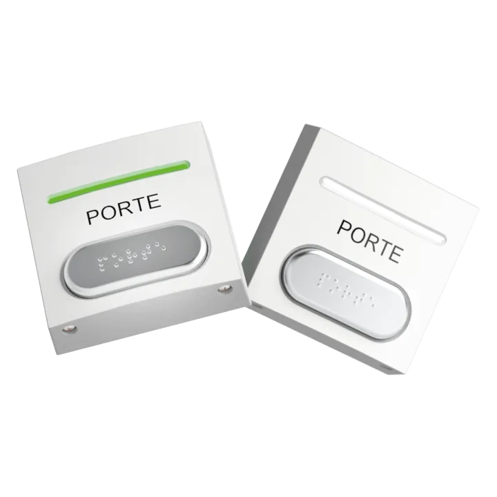 Bouton Pousso Ab No+Nc+Led Rouge Et Verte Buzzer Et Braille