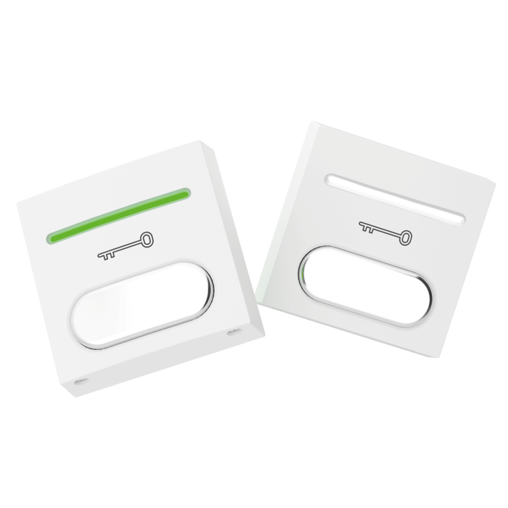 Bouton Poussoir Ab No+Nc+Led Rouge Et Verte