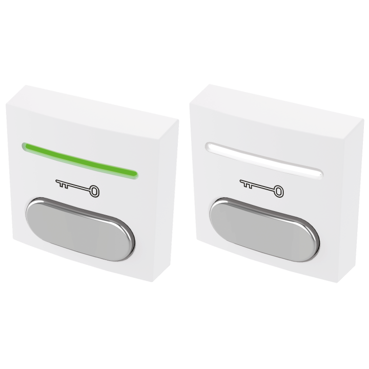 Bouton Poussoir Ab No+Nc+Led Rouge Et Verte