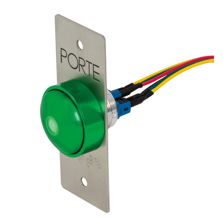 Bouton Poussoir Champign+Plaque Etroite Porte Et Braille Porte+Buzzer Led