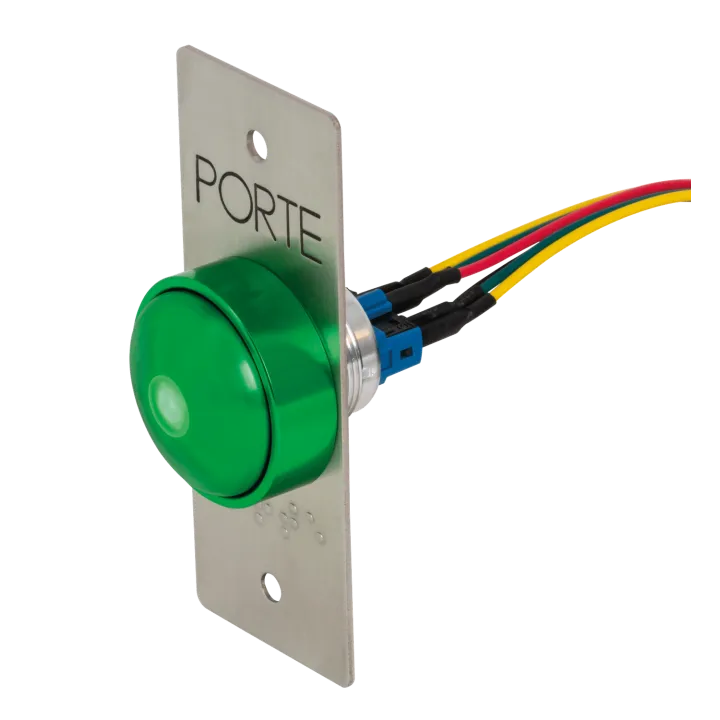 Bouton Poussoir Champign+Plaque Etroite Porte Et Braille Porte+Buzzer Led