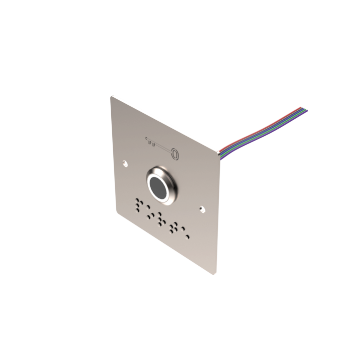 Capteur Infrarouge Lumineux Blanc/Vert, 12/24V Dc+Plaque Large P