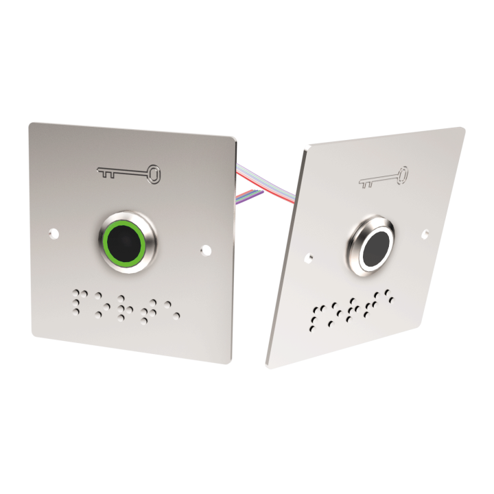 Capteur Infrarouge Lumineux Blanc/Vert, 12/24V Dc+Plaque Large P