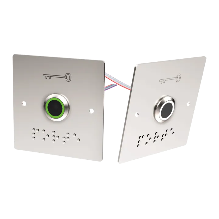 Capteur Infrarouge Lumineux Blanc/Vert, 12/24V Dc+Plaque Large P