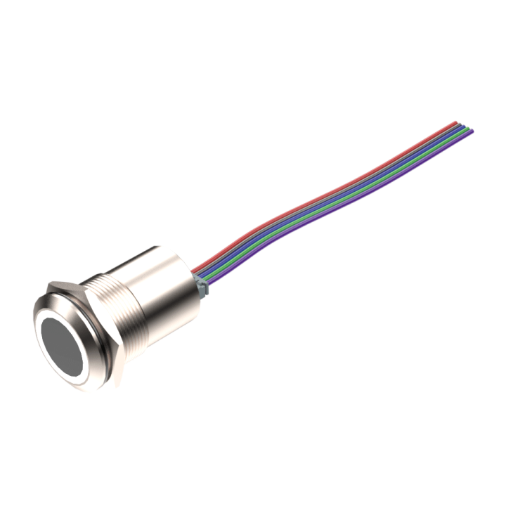 Bouton Poussoir Lumineux Infra Rouge Bicolore 12/24V Dc