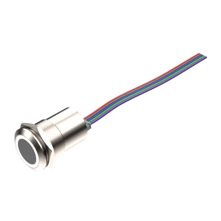 Bouton Poussoir Lumineux Infra Rouge Bicolore 12/24V Dc