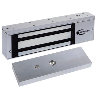 Ventouse Électromagnétique Applique 500 Dan 12-24V Dc + Ctc + Leds