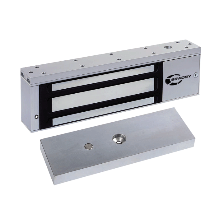 Ventouse Électromagnétique Applique 500 Dan 12-24V Dc + Ctc + Leds