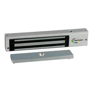 Ventouse électromagnétique applique 300 daN 12-24V DC + CTC + LEDs 
