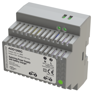 Alimentation sur rail DIN  chargeur 230V AC / 12V DC / 60W - 4.5A