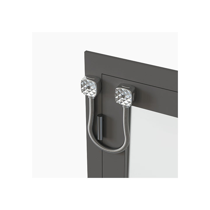 Passage de câble en applique diamètre 13 mm + ressort INOX 40 cm 