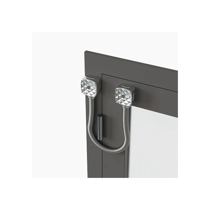 Passage de câble en applique diamètre 13 mm + ressort INOX 40 cm 