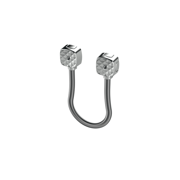 Passage de câble en applique diamètre 13 mm + ressort INOX 40 cm 