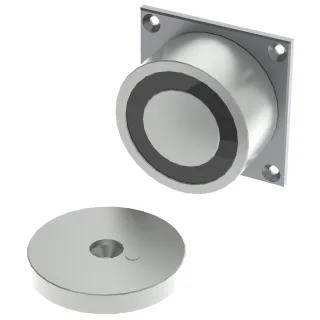 Ventouse électromagnétique ronde 200 daN 12-24V DC 