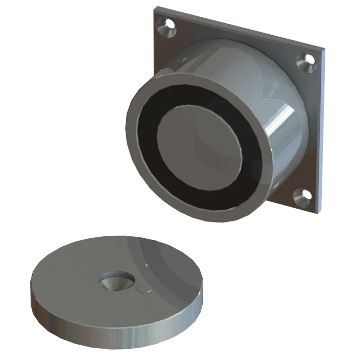 Ventouse électromagnétique ronde 200 daN 12-24V DC 