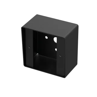 Boîtier Applique Carré Noir Pour Gamme Bouton Poussoir