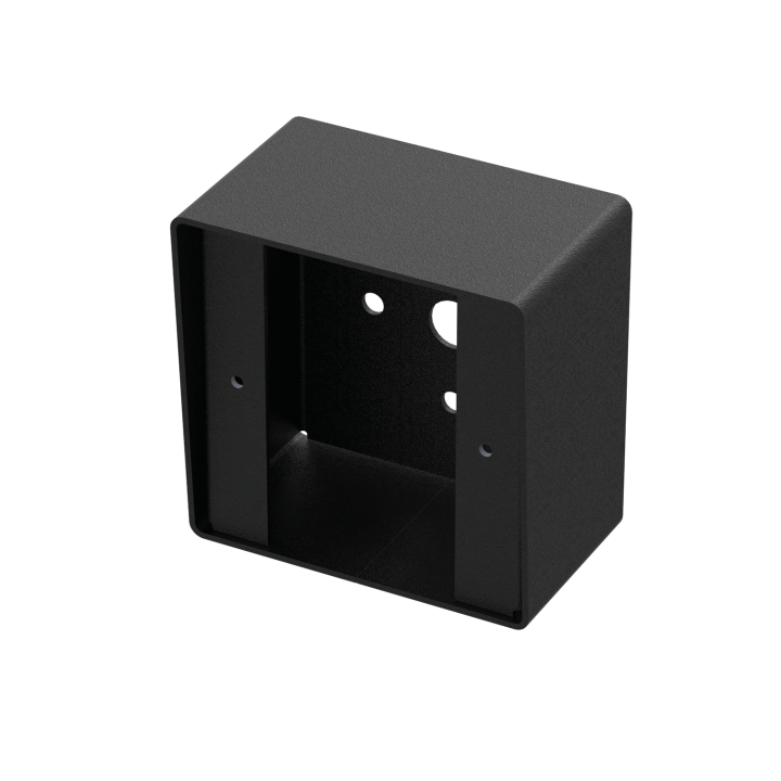 Boitier Applique Carré Noir Pour Gamme Bouton Poussoir