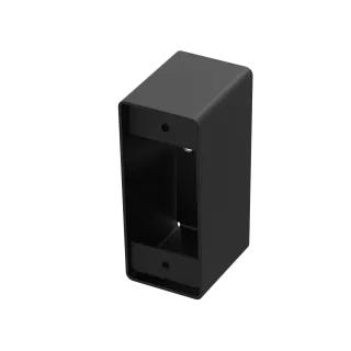 Boîtier Applique Étroit Noir Pour Gamme Bouton Poussoir