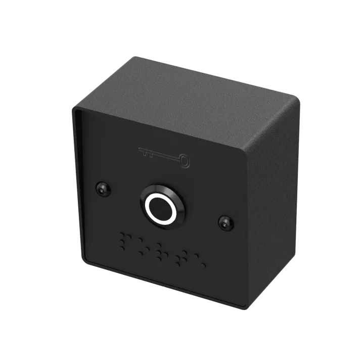 Bouton Poussoir Noir Inox 19 Mm Vert/Blanc No+Nc + Pbhi2-N + Pbp19_B-N