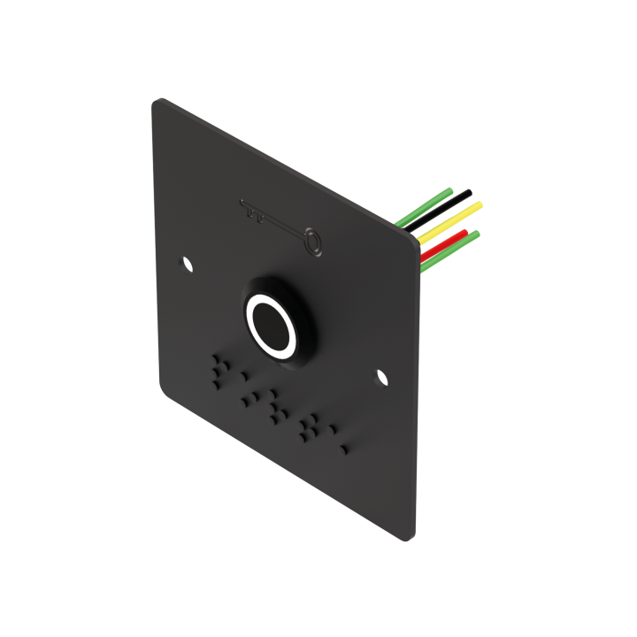 Bouton Poussoir Noir Inox 19 Mm Vert/Blanc No+Nc + Pbp19_B-N