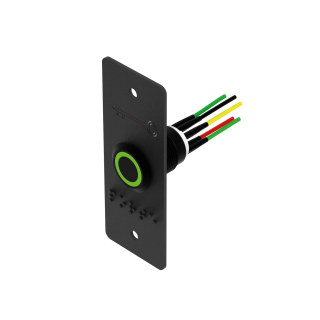 Bouton Poussoir Noir Inox 19 Mm Vert/Blanc No+Nc + Pbp19_4-N