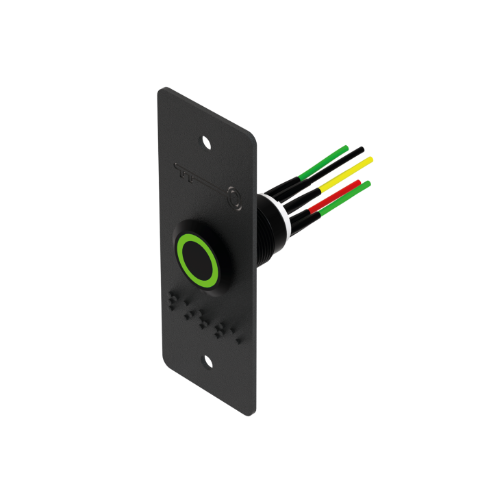 Bouton Poussoir Noir Inox 19 Mm Vert/Blanc No+Nc + Pbp19_4-N