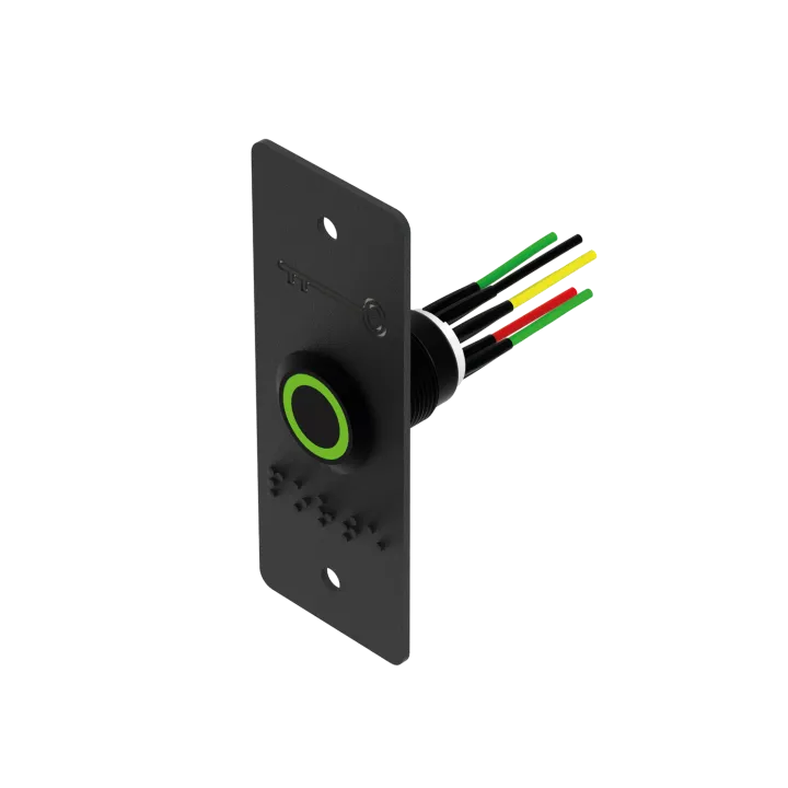 Bouton Poussoir Noir Inox 19 Mm Vert/Blanc No+Nc + Pbp19_4-N
