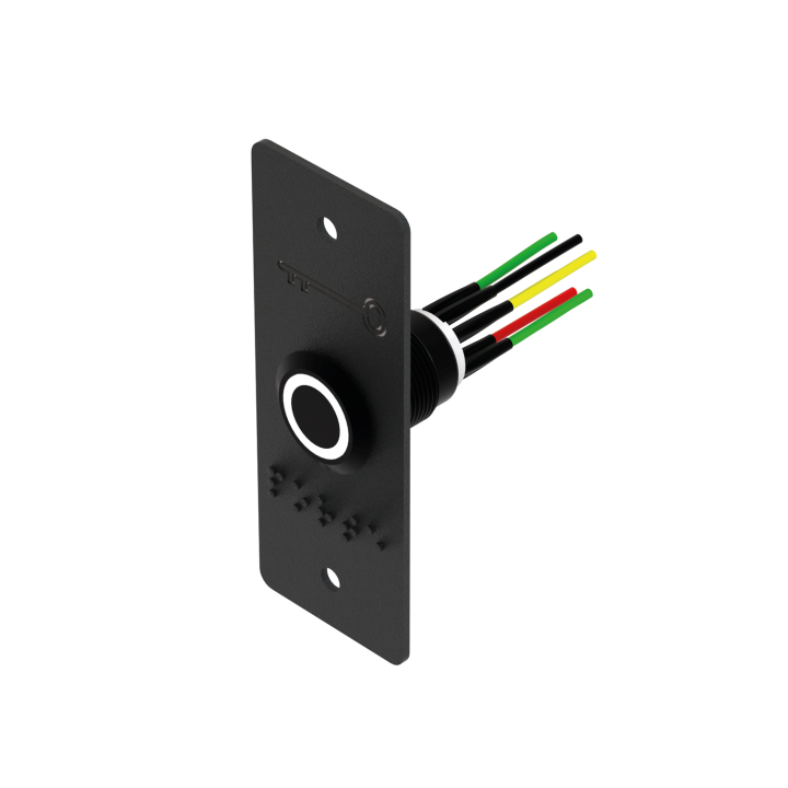 Bouton Poussoir Noir Inox 19 Mm Vert/Blanc No+Nc + Pbp19_4-N