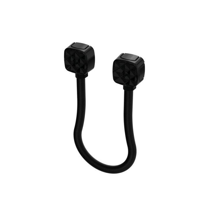 Passage De Câble En Applique Noir Diamètre 10 Mm + Ressort Inox 40 Cm