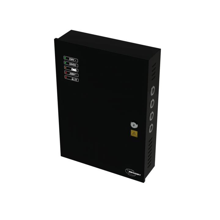 Alimentation à découpage noire 12V DC 5 A  (emplacement 2 accus 7 Ah)