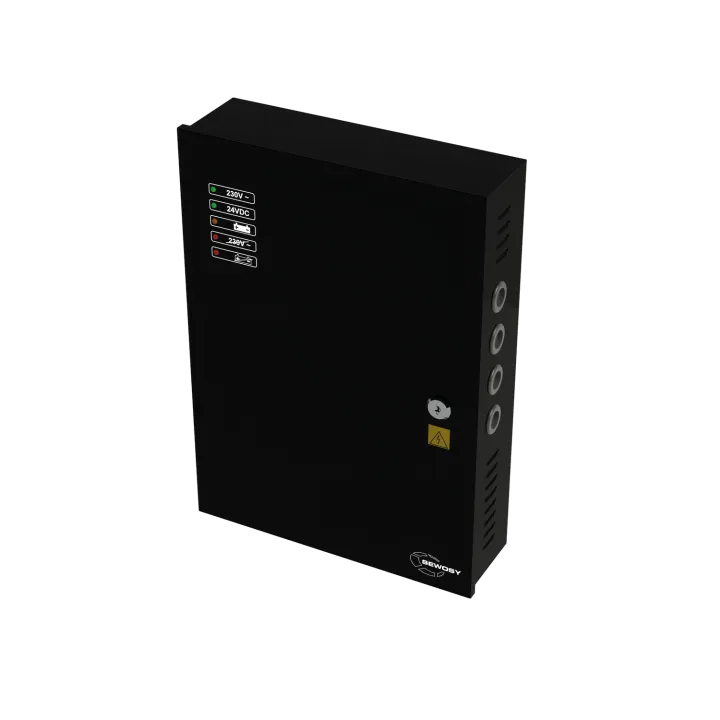 Alimentation à découpage noire 12V DC 5 A  (emplacement 2 accus 7 Ah)