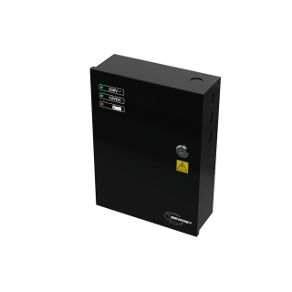 Alimentation à découpage noire 12V DC 5 A  (emplacement accu 7 Ah)