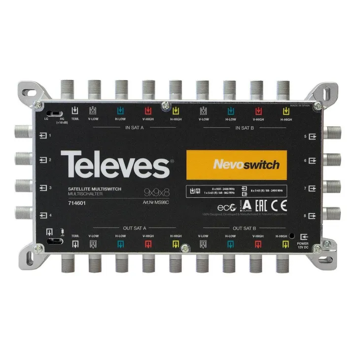 Nevoswitch 9X9X8 "F" Terminal/Cascadable