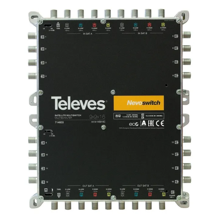 Nevoswitch 9X9X16 "F" Terminal/Cascadable