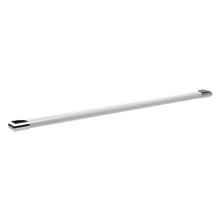 ONDINE 2 - Réglette 1,2m IP44, tube T8 LED 17,5W 4000K 1700lm, chrome