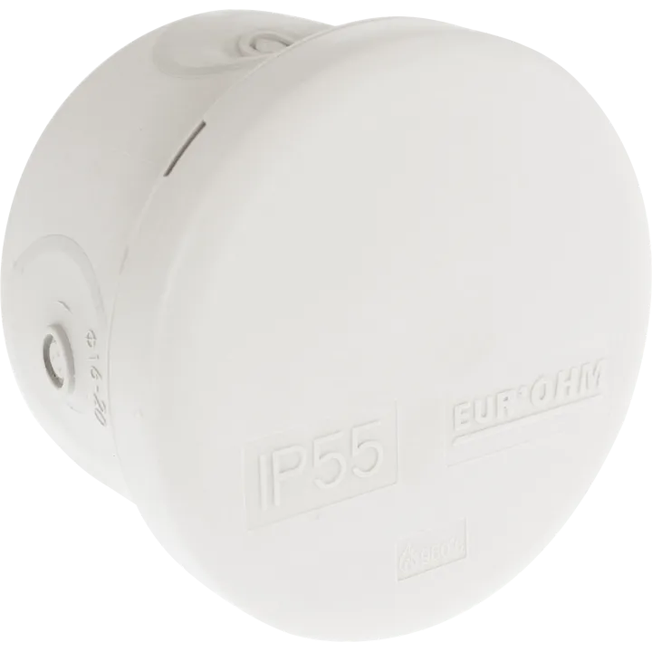 Boîtier Étanche Ronde Ip55 650° Diam 160X40Mm 4 Passe-Fil D