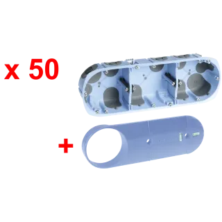 Pack 50 Btes Tple Air'Métic Ent.71 D67 Prof.40 + Gabarit « Top Chantier »