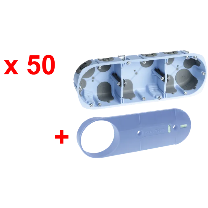 Pack 50 Btes Tple Air'Métic Ent.71 D67 Prof.40 + Gabarit « Top Chantier »