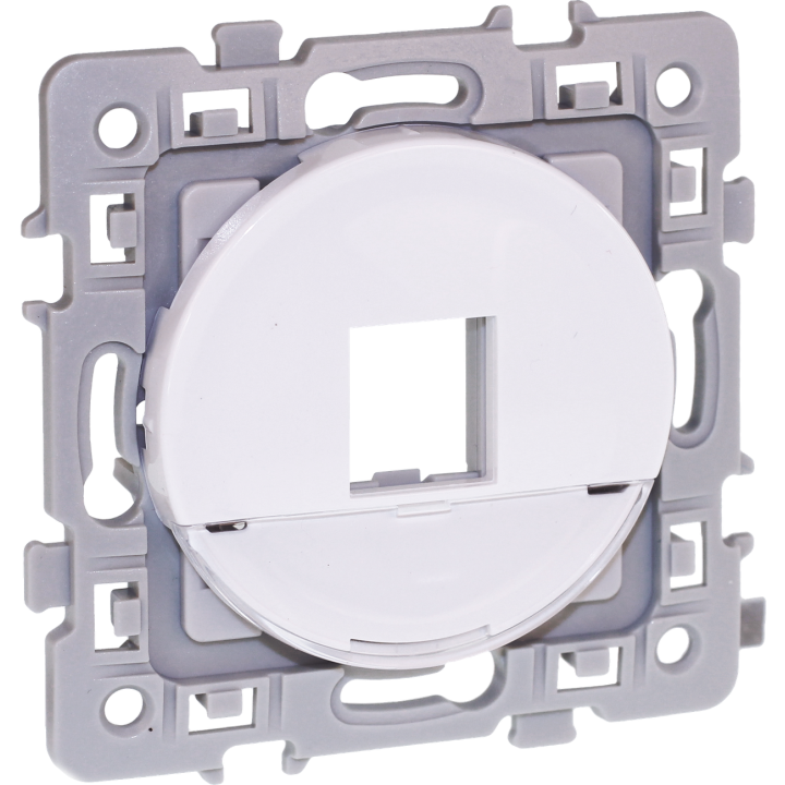SQUARE plastron RJ45 format KEYSTONE BLC
