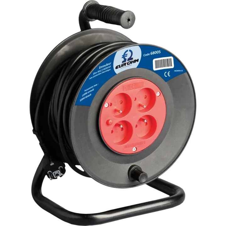 Enrouleur 3G1,5 25M Noir