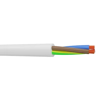 Câble H05Vv-F 4G0,75 Blanc