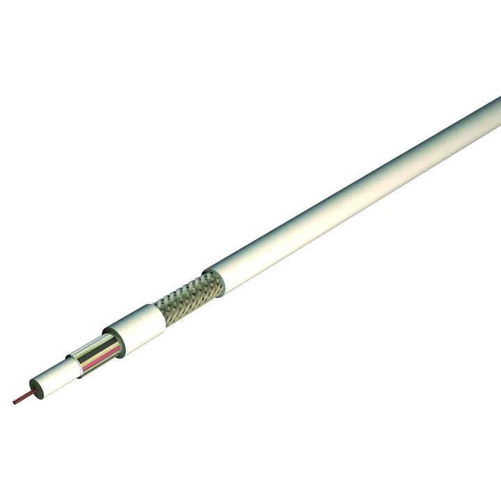 Câble Coax 17Db 75Ohms Pvc Blanc Int Classe B Bc100M