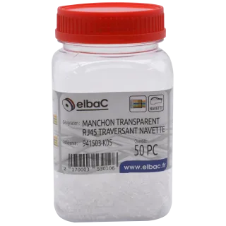 Manchon Transparent Rj45 Navette Boîte 50 Pc