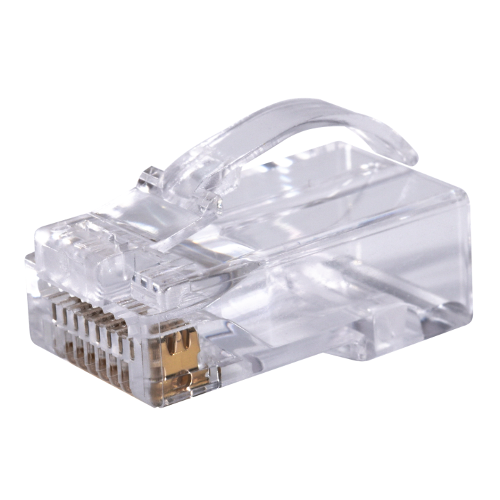 CONNECTEUR RJ45 UTP CAT6 TRAVERSANT NAVETTE 8C1.1/6.5 Boite 50 PC