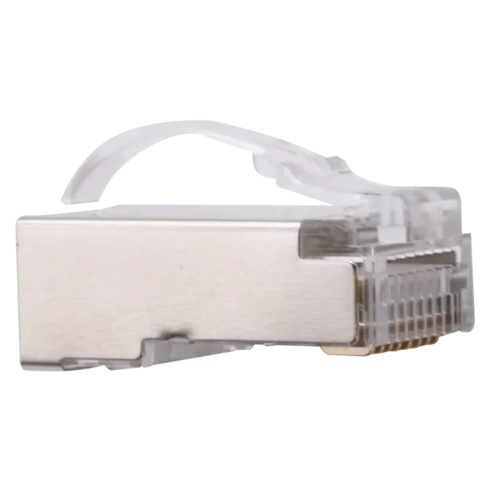 Connecteur Rj45 Ftp Cat6 Traversant Navette 8C1.1/6.5 Boîte 50 Pc