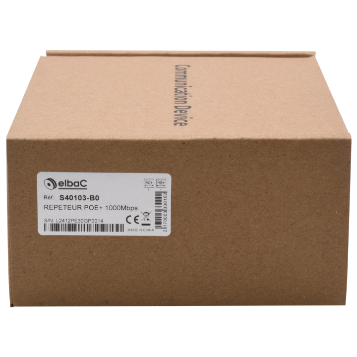REPETEUR POE+ 1000Mbps Boite 1 PC