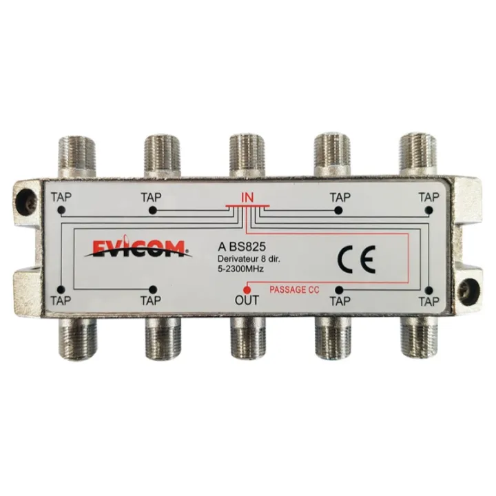 Dérivateur 5 - 2 300 MHz 8 sorties  -25 dB